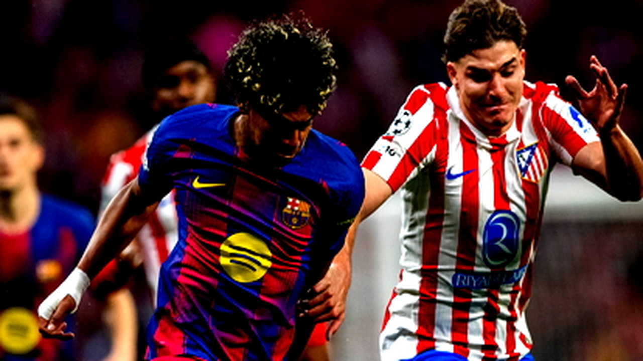 أتليتكو مدريد يطيح ببرشلونة في دوري أبطال أوروبا ويتأهل الى نصف النهائي.